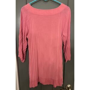 Soft Surroundings tunic size medium. Pink. 3/4 length sleeves.
